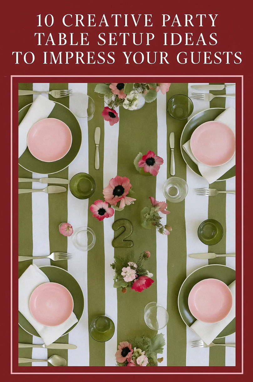 10 Creative Party Table Setup Ideas to Impress Your Guests