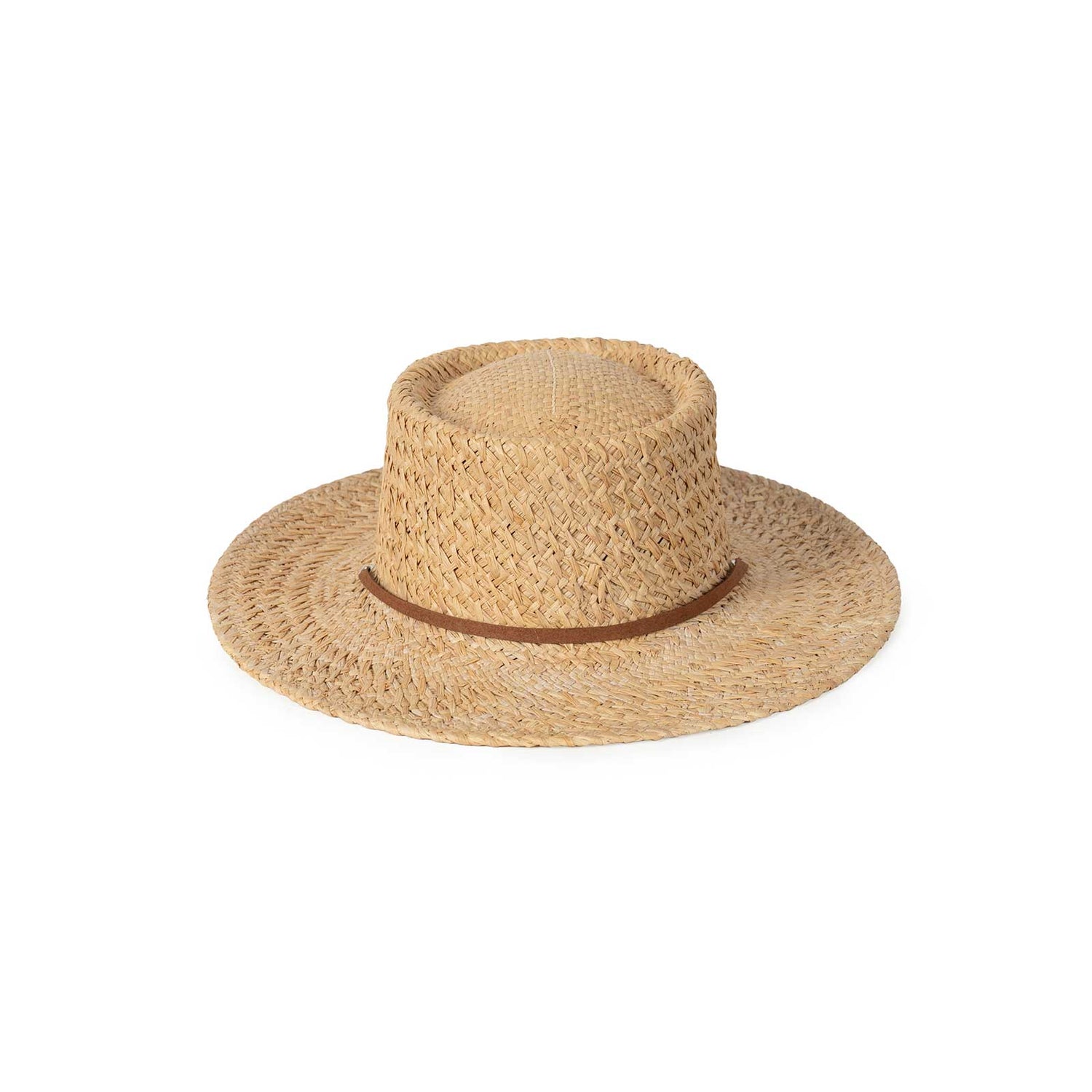 Handwoven Raffia Boater Hat - CAPOLLE
