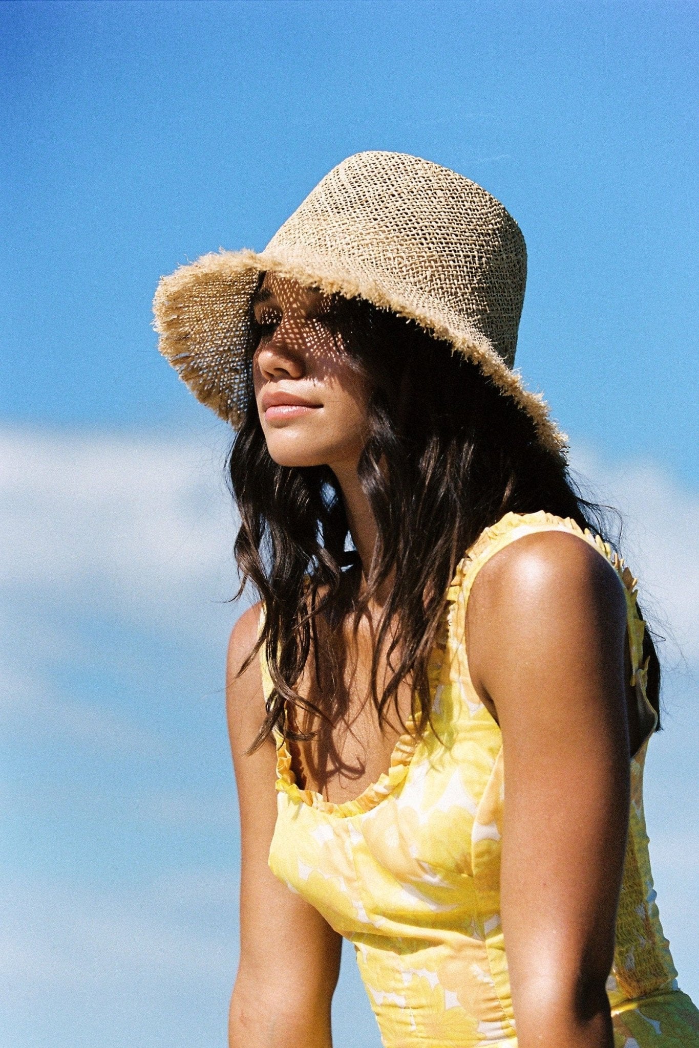 Handwoven Raffia Bucket Hat - CAPOLLE