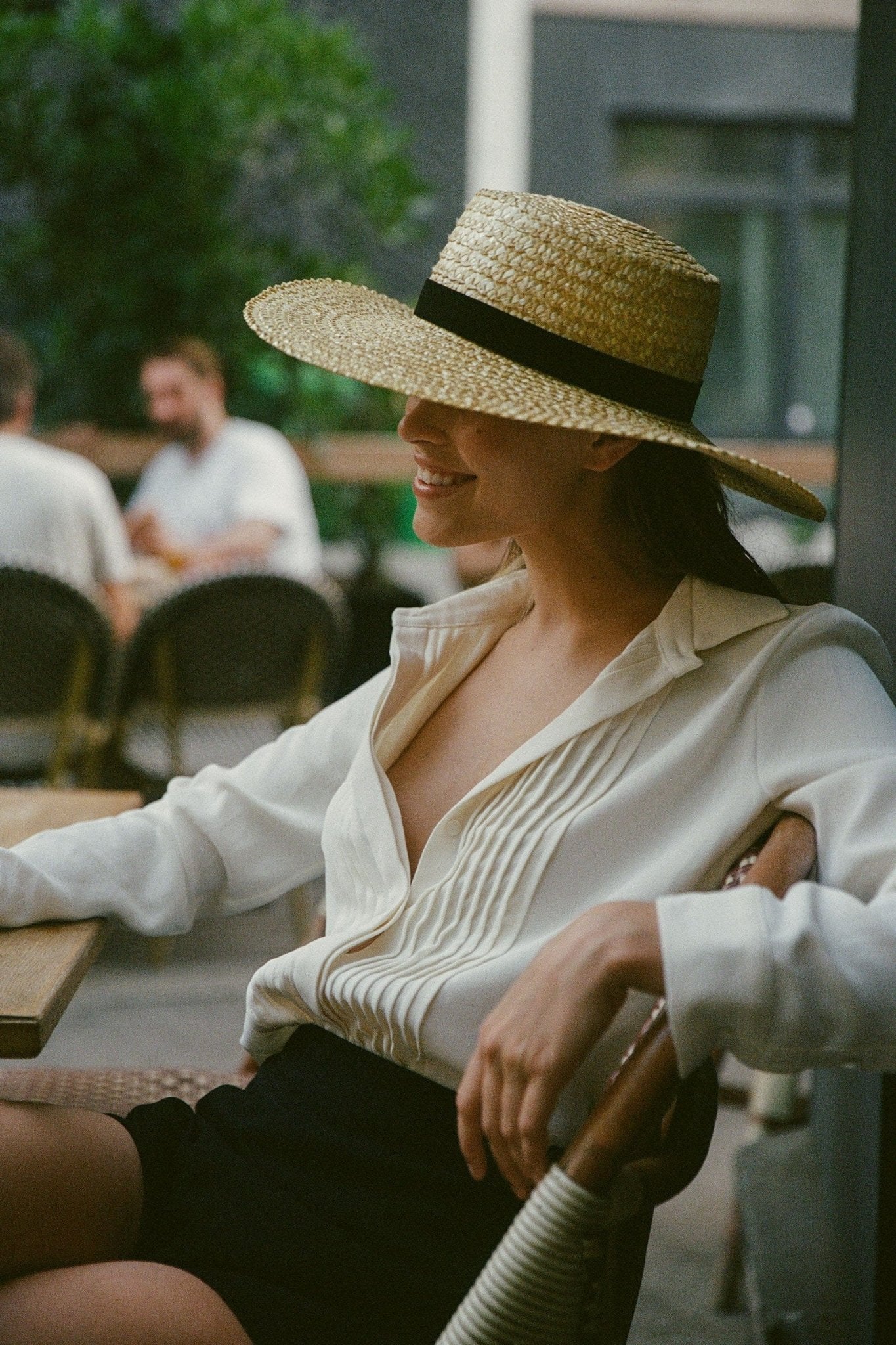 Wheat Straw Boater Hat - CAPOLLE