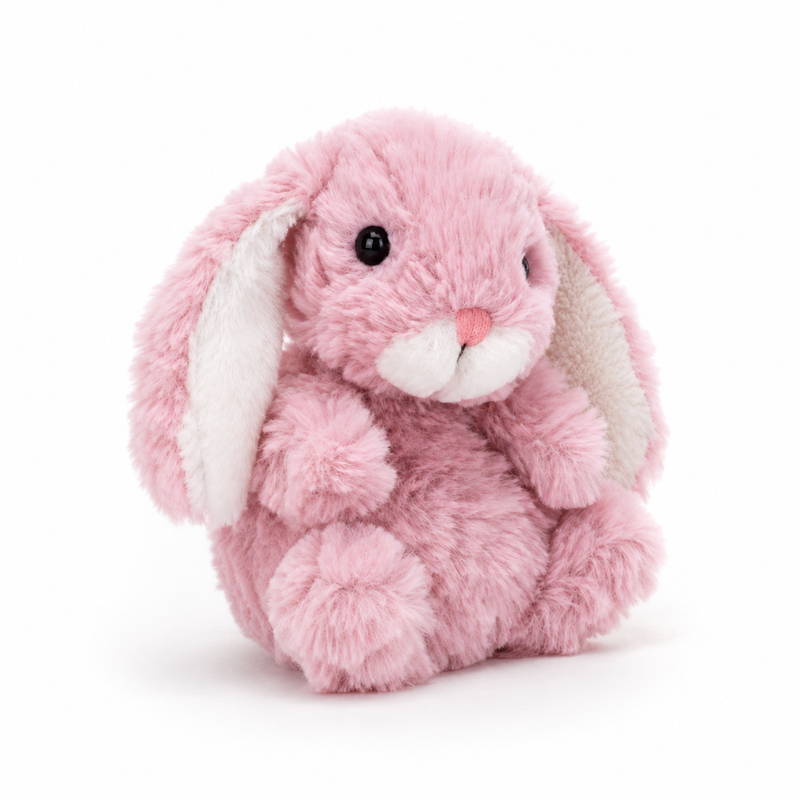 Pink Bonnie Rabbit Plush Toy – 15cm
