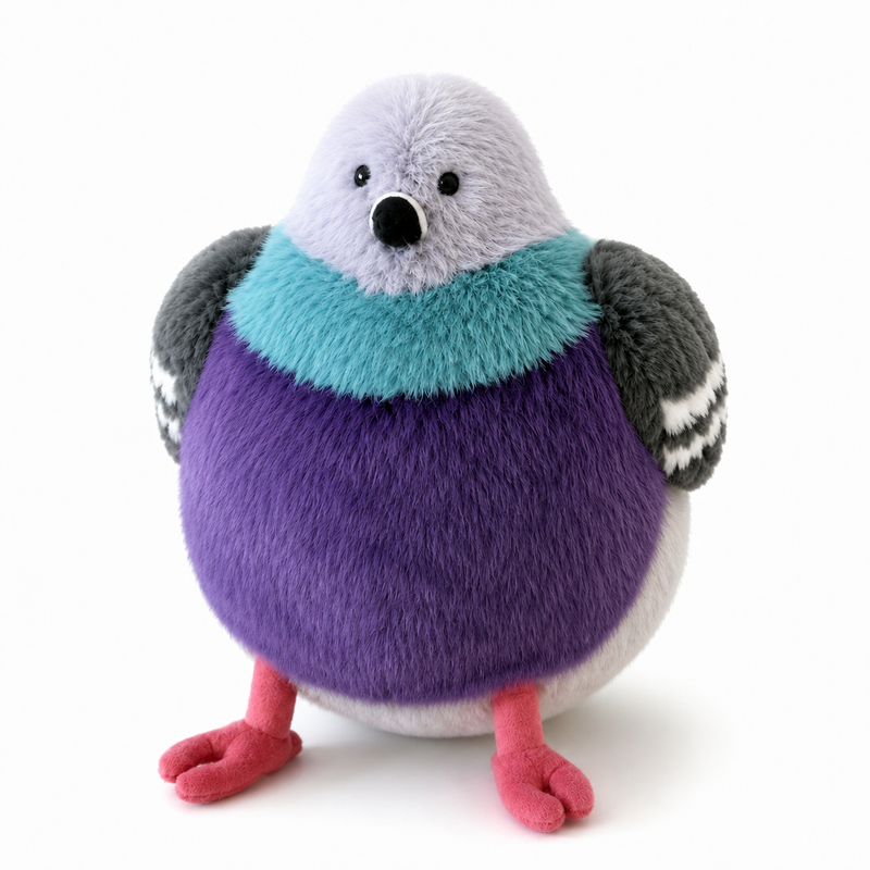 Leicester Pigeon Plush Toy – 20cm