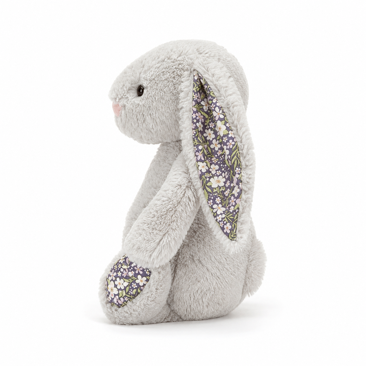 Gray Floral Bonnie Rabbit Plush Toy – 31cm