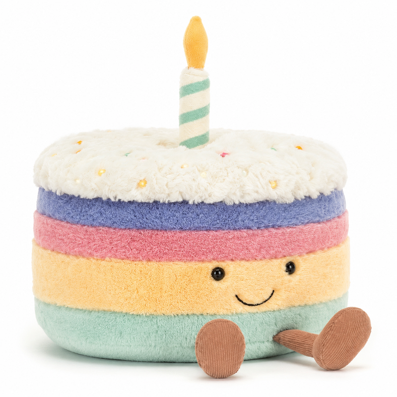 Rainbow Cake Plush Toy – 22cm
