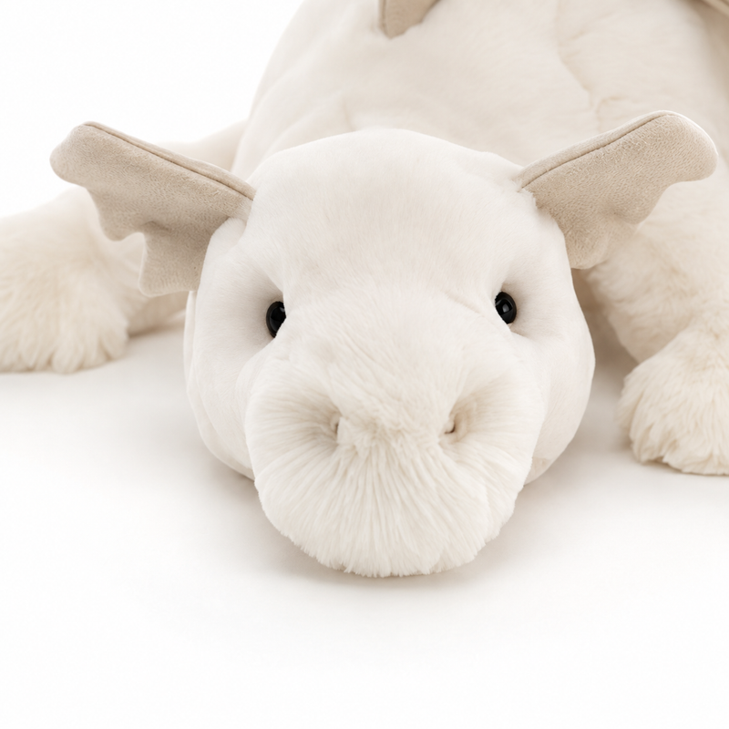 Snow Dragon White Plush Toy – 88cm