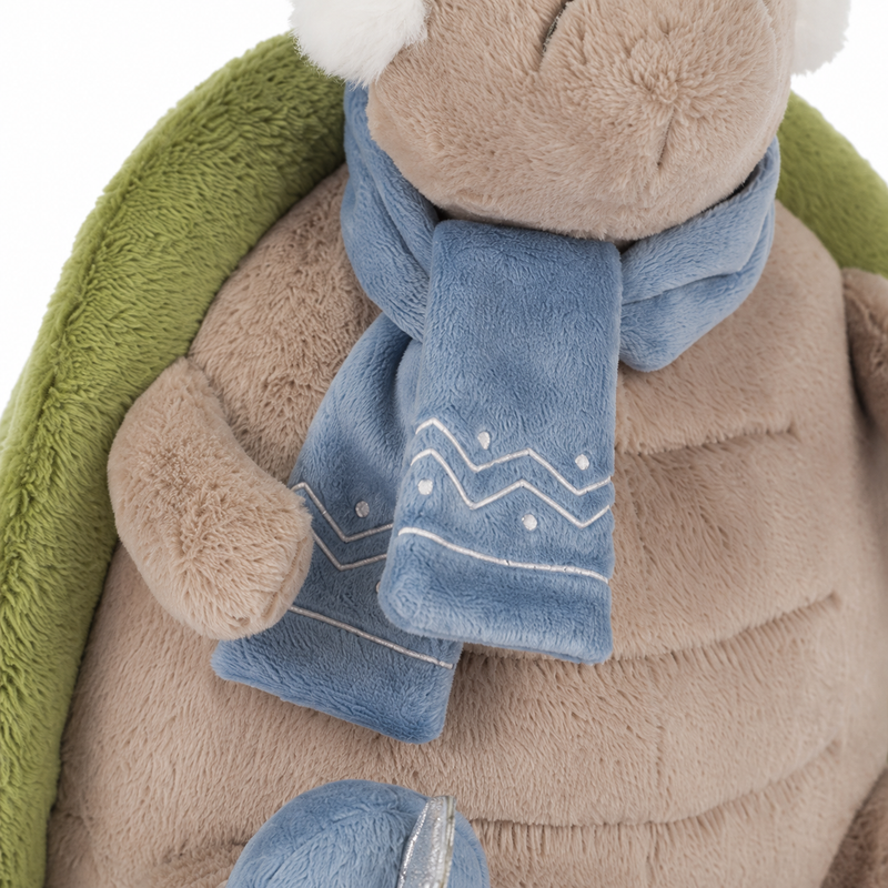 Skiing Turtle Plush Toy – 28 cm