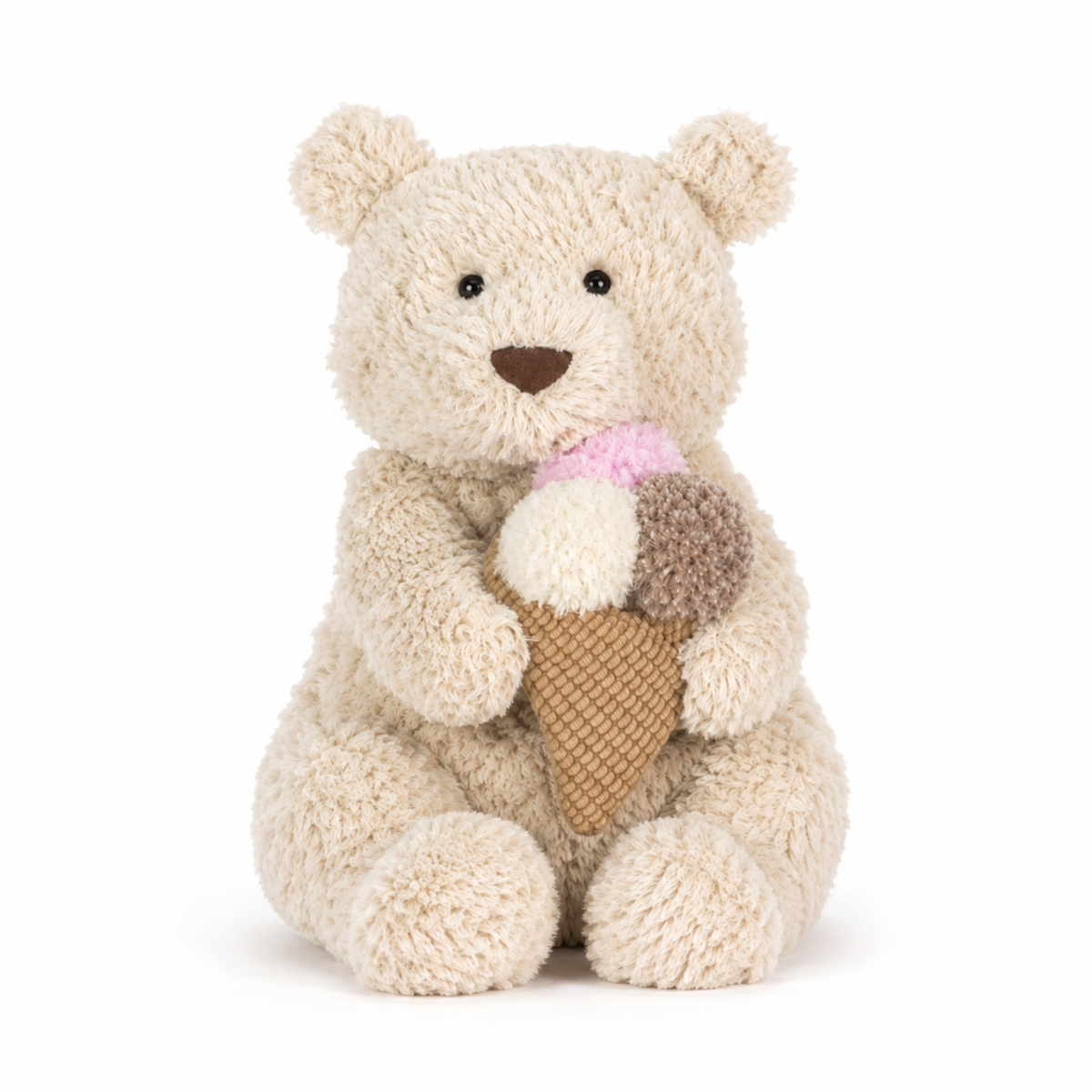 Barcelona Bear Ice Cream Plush Toy – 28cm