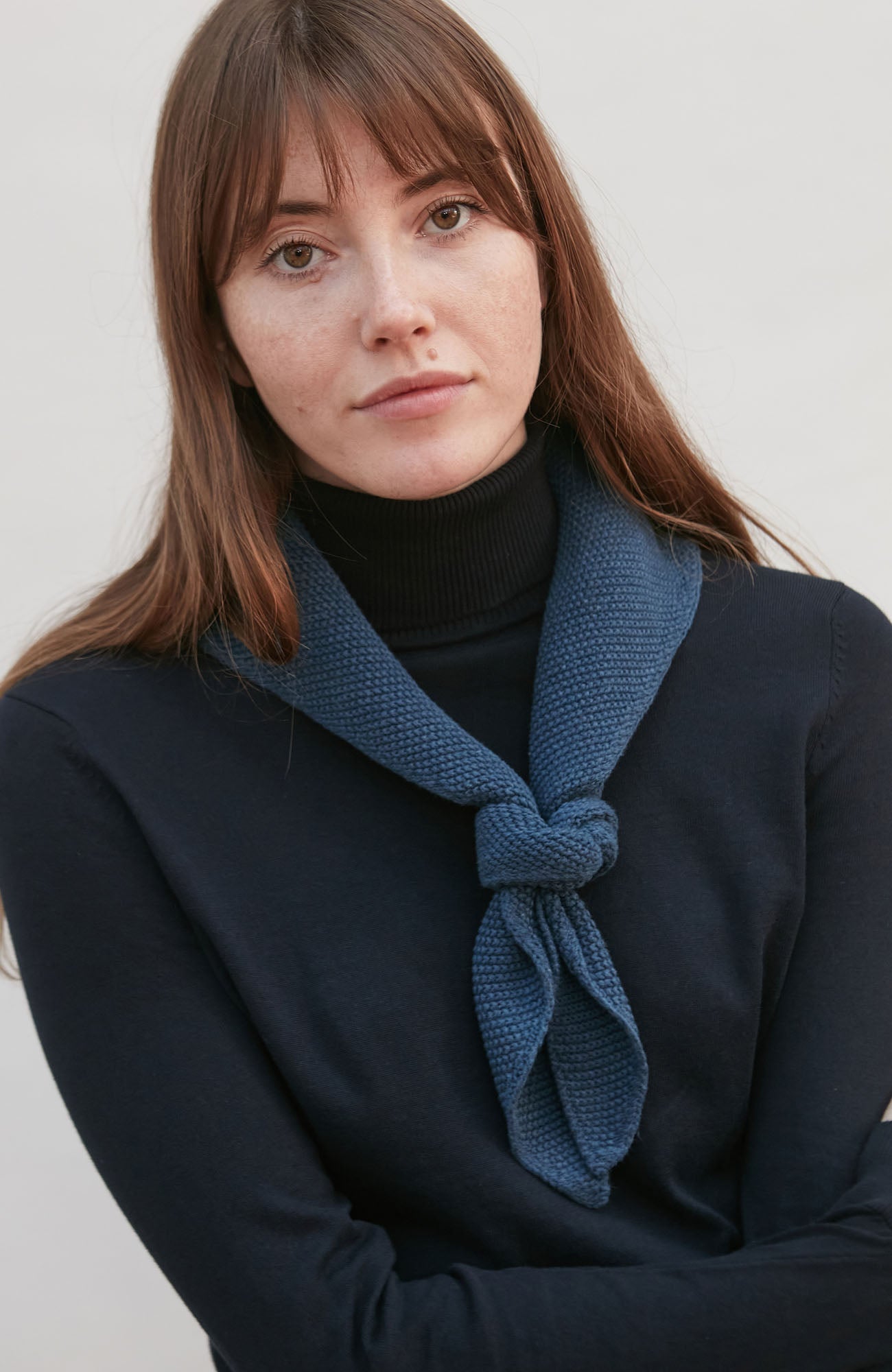 Cotton Textured Triangle Scarf