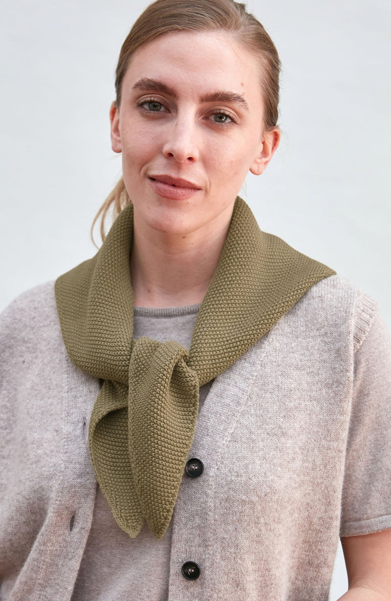 Cotton Textured Triangle Scarf