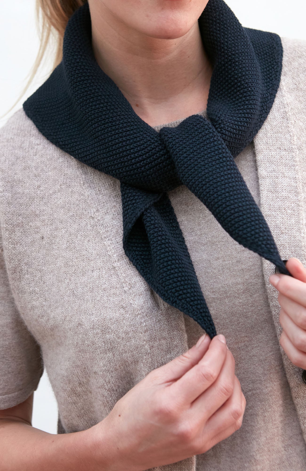 Cotton Textured Triangle Scarf