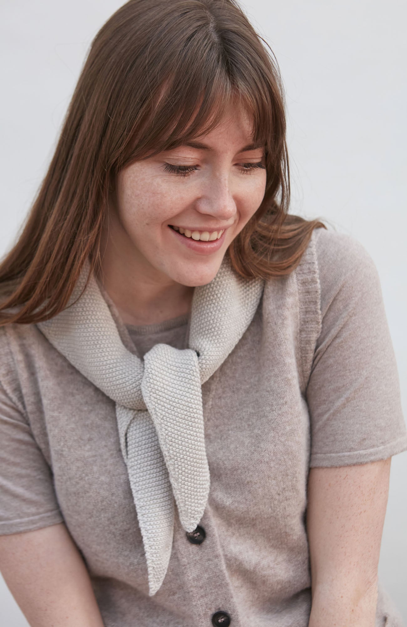 Cotton Textured Triangle Scarf