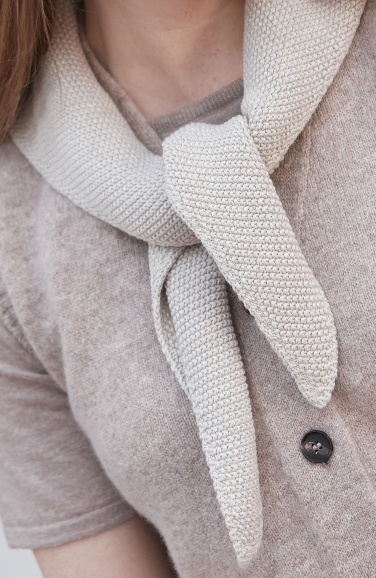 Cotton Textured Triangle Scarf