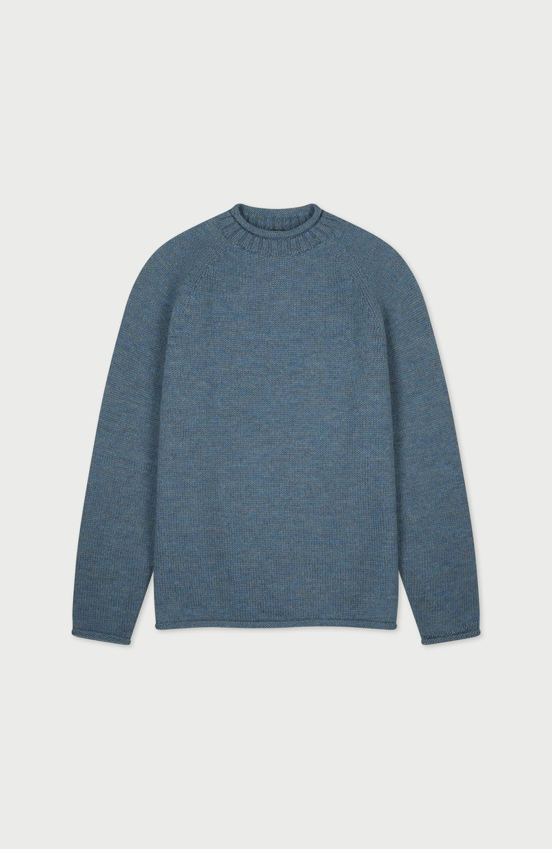 Mens British Wool Fishermans Crew Neck Jumper