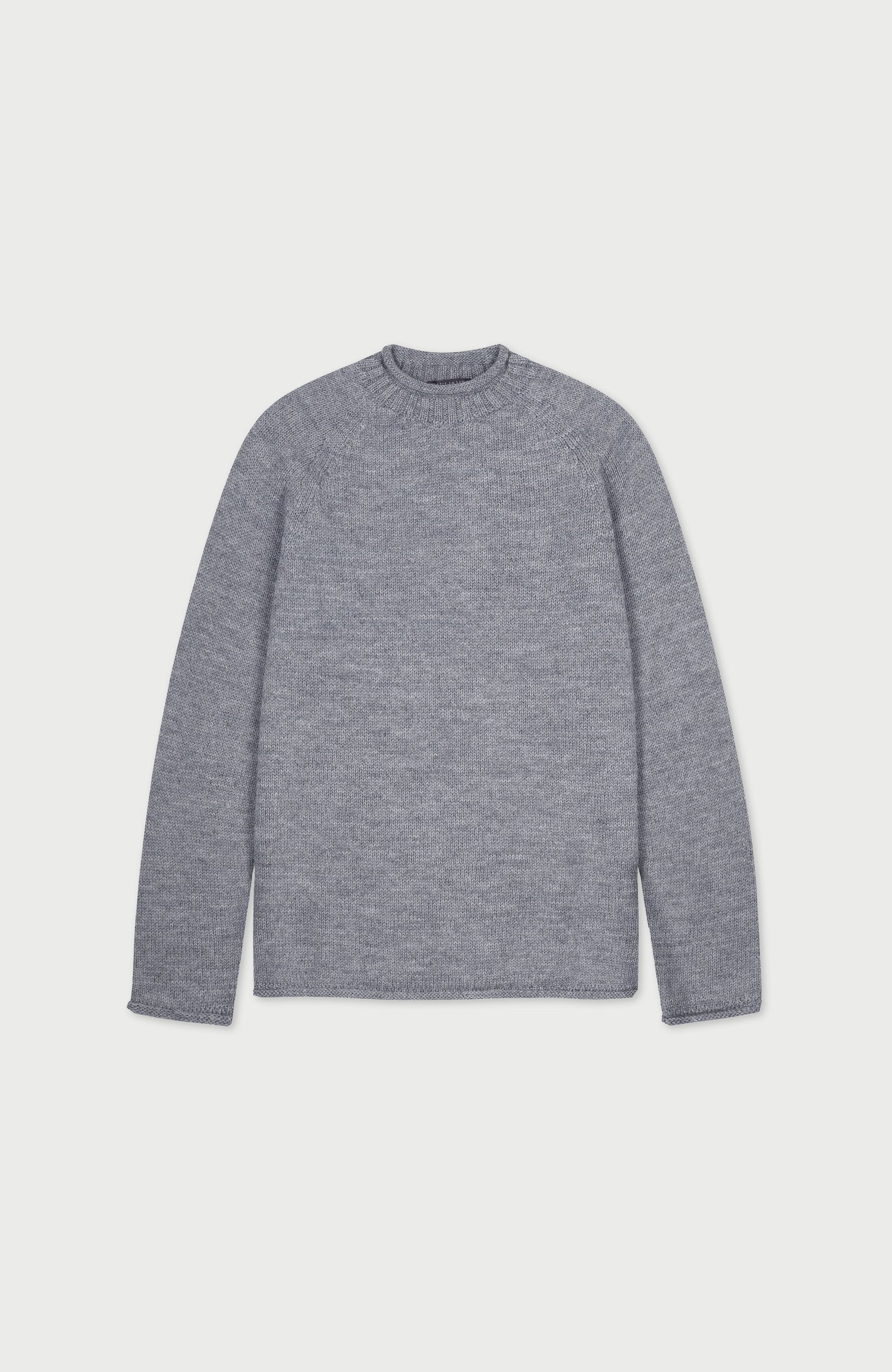 Mens British Wool Fishermans Crew Neck Jumper