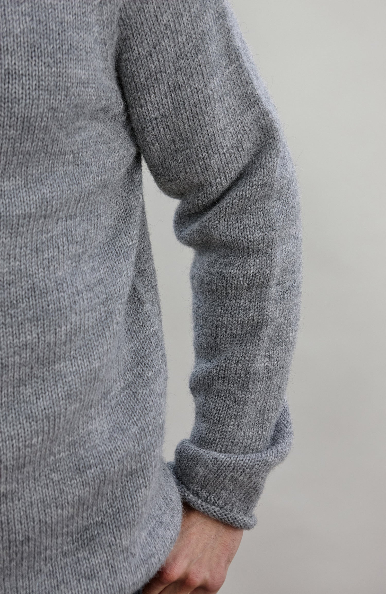 Mens British Wool Fishermans Crew Neck Jumper