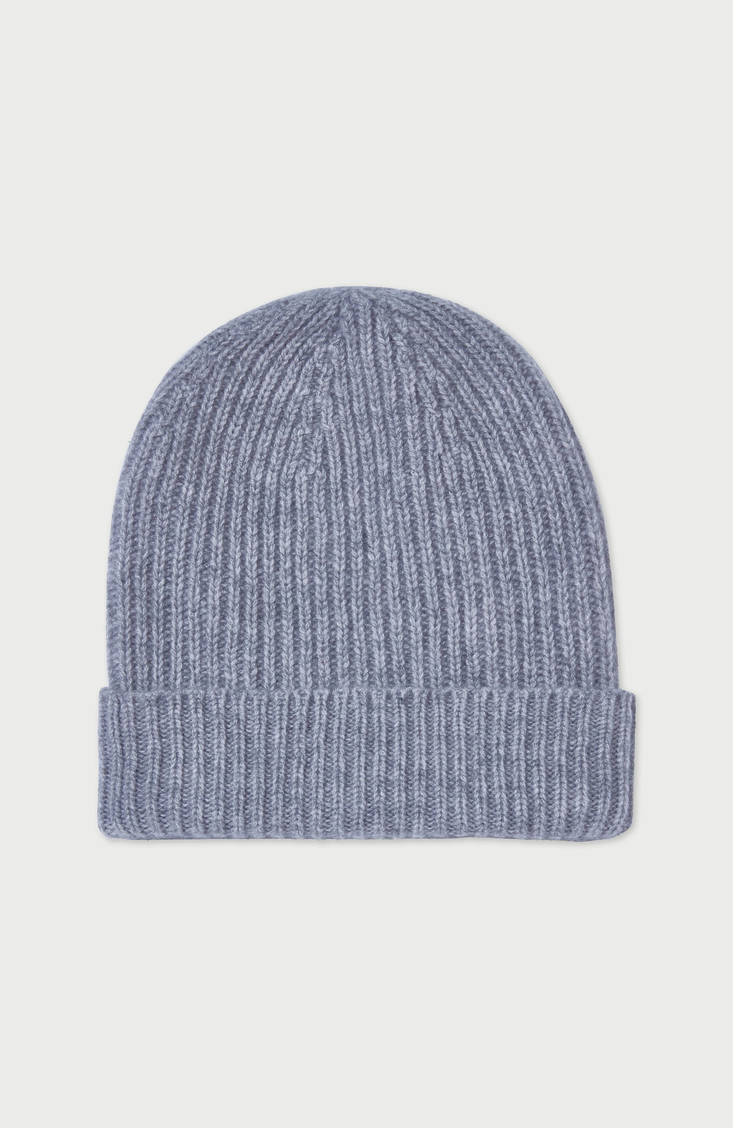 100% Cashmere Ribbed Beanie Hat