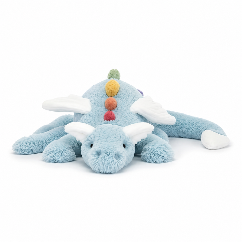 Sky Dragon Blue Plush Toy – 88 cm