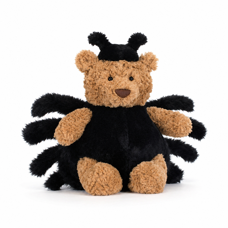 Barcelona Bear Spider Plush Toy – 28cm