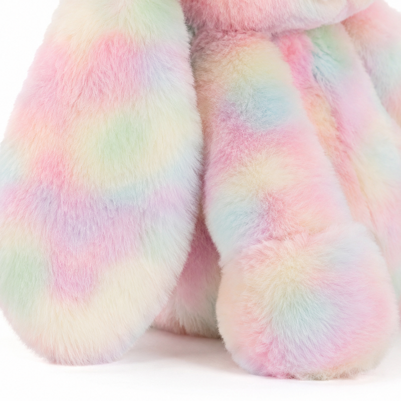 Pastel Multicolor Rabbit Plush Toy – 31cm