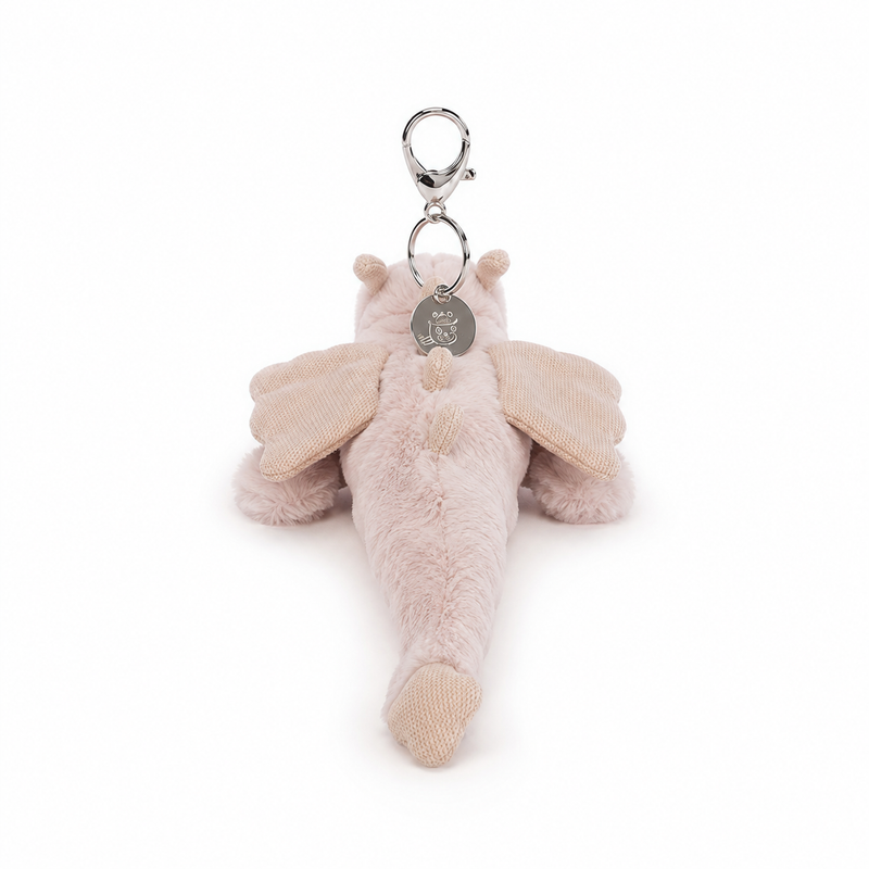 Pink Dragon Plush Pendant – 15cm