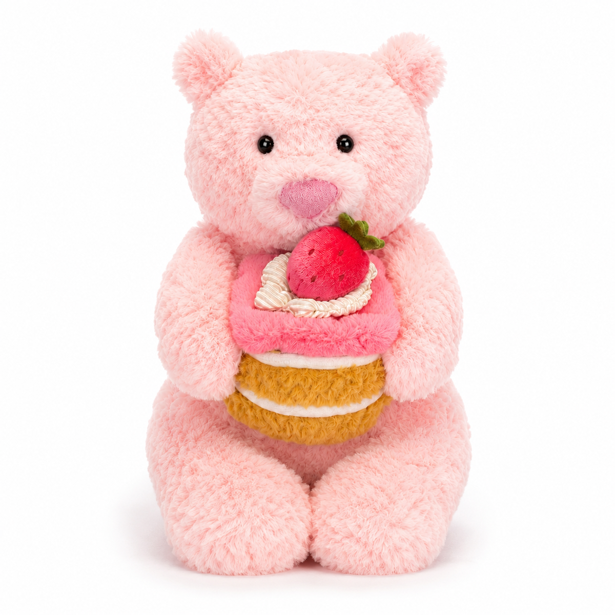 Strawberry Pink Bear Plush Toy