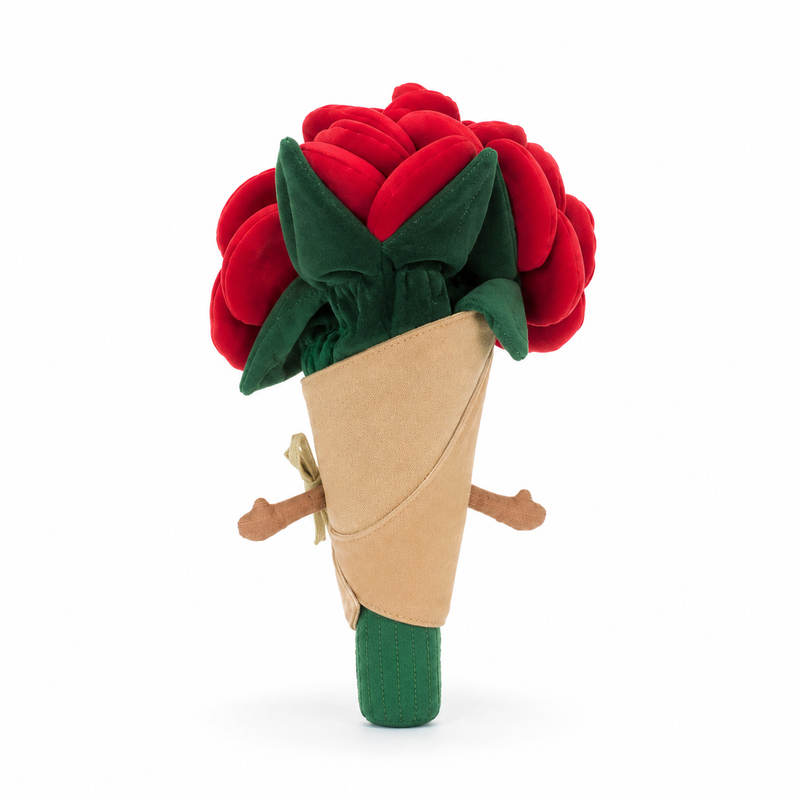 Rose Bouquet Plush Toy – 30cm