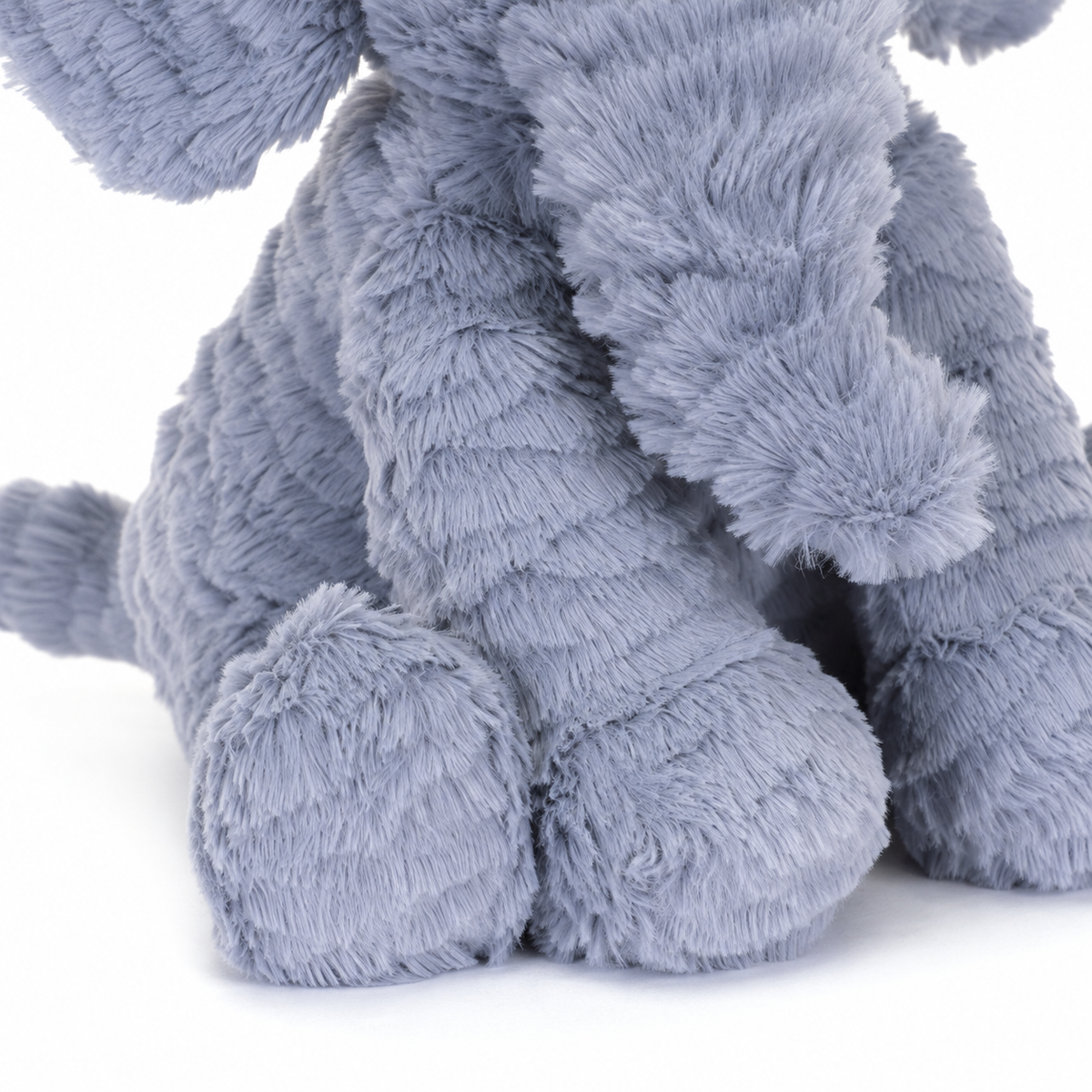 Wavy Hair Elephant Plush Toy – 23 cm