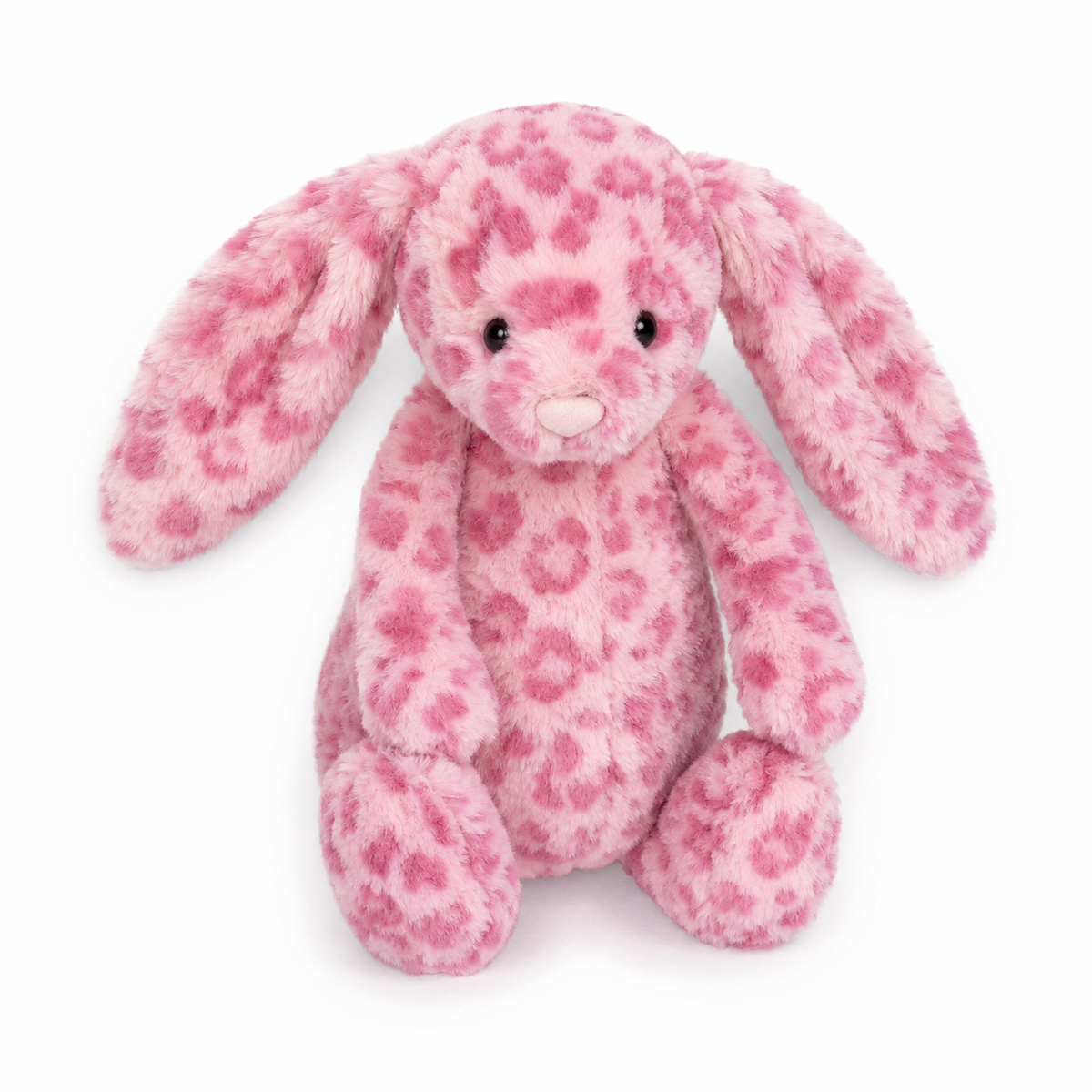 Pink Leopard Rabbit Plush Toy – 31cm