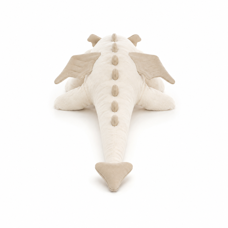 Snow Dragon White Plush Toy – 50cm