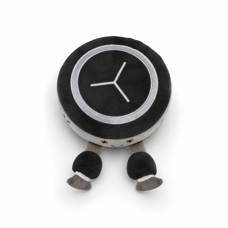 Ice Hockey Puck Plush Toy – 13cm