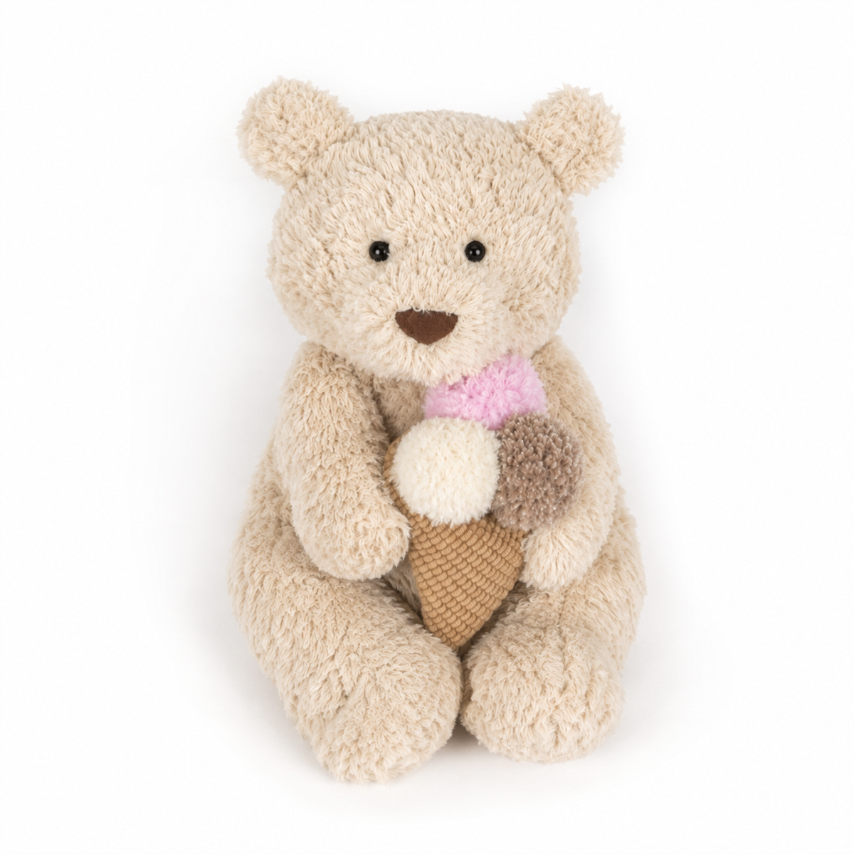 Barcelona Bear Ice Cream Plush Toy – 28cm