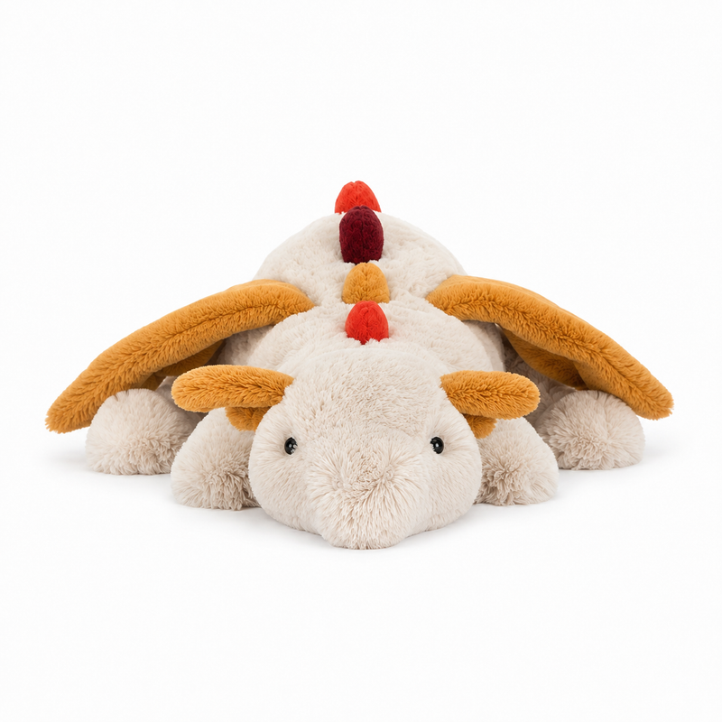 Eight Treasure Golden Dragon Plush Toy – 88 cm