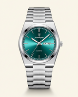 Steel Watch Emerald Dial