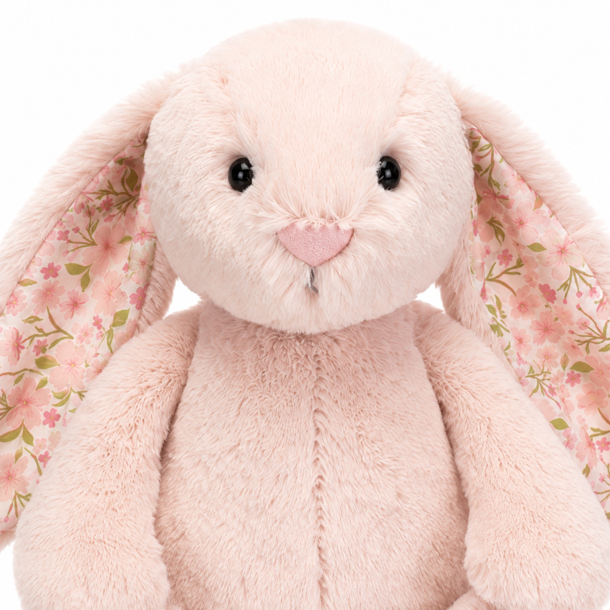 Pink Floral Bonnie Bunny Plush Toy – Pink 31cm