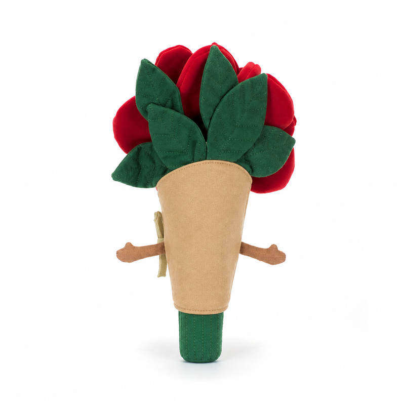 Rose Bouquet Plush Toy – 30cm