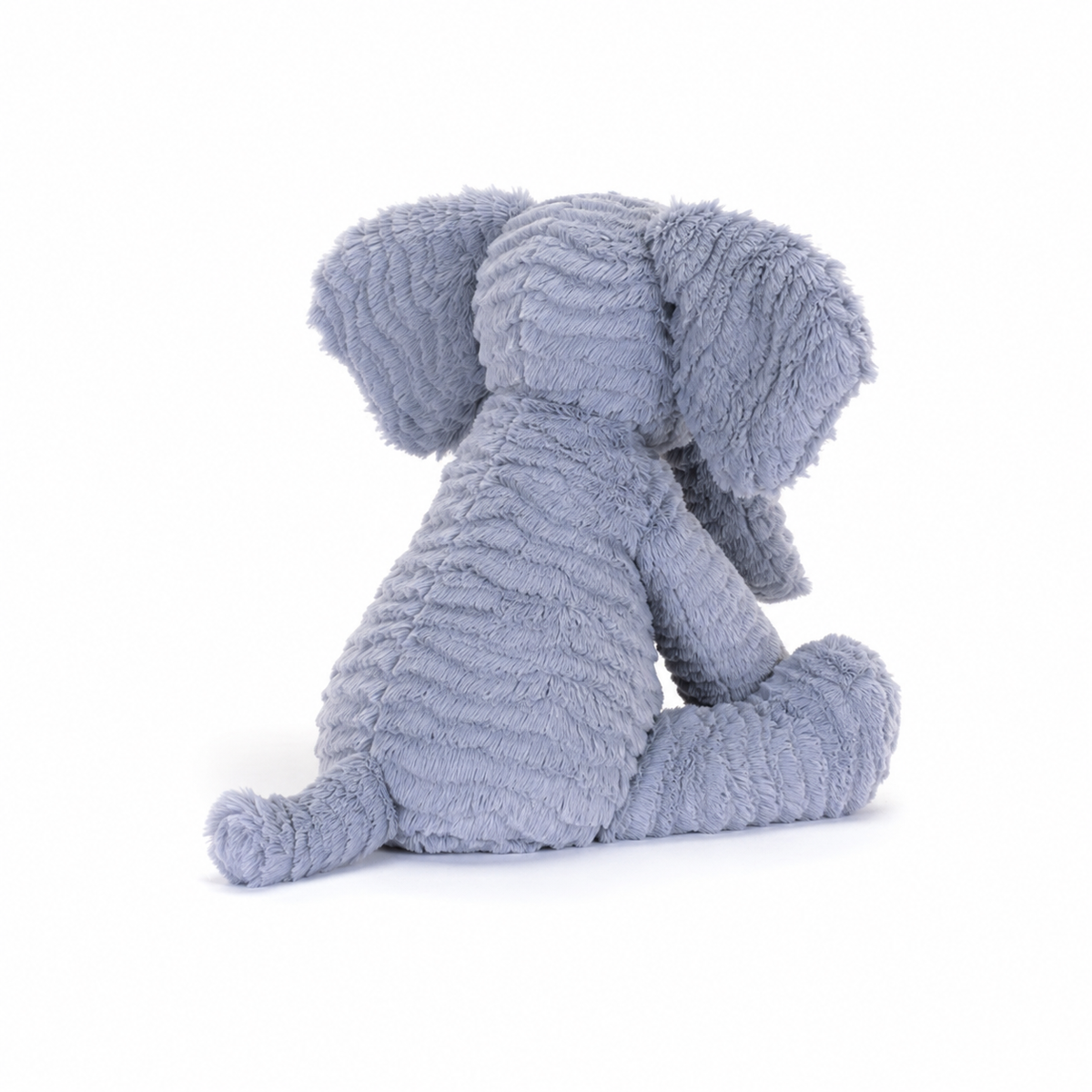 Wavy Hair Elephant Plush Toy – 23 cm