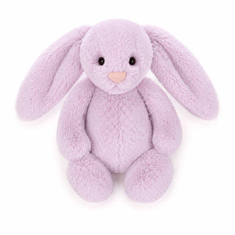 Purple Long-Ear Bunny Plush Toy – 40cm