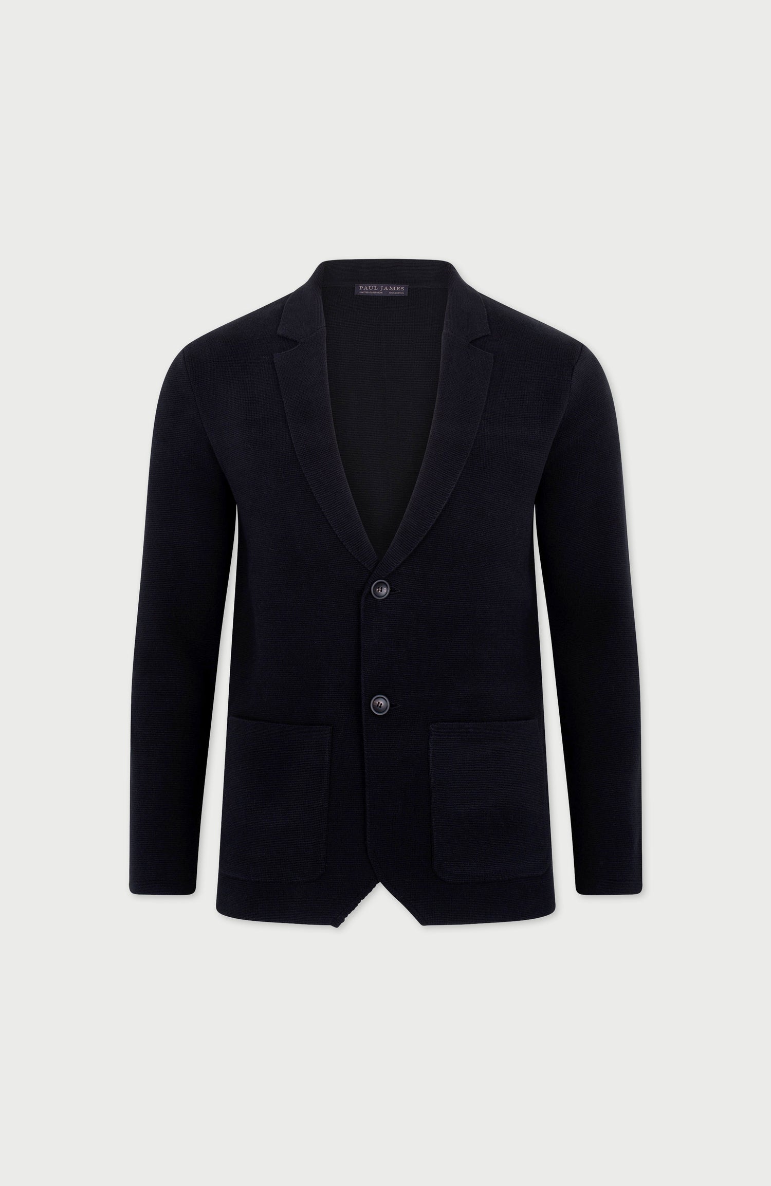 Mens Midweight Cotton Deconstructed Knitted Blazer