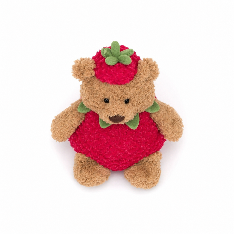 Strawberry Barcelona Bear Plush Toy – 26cm