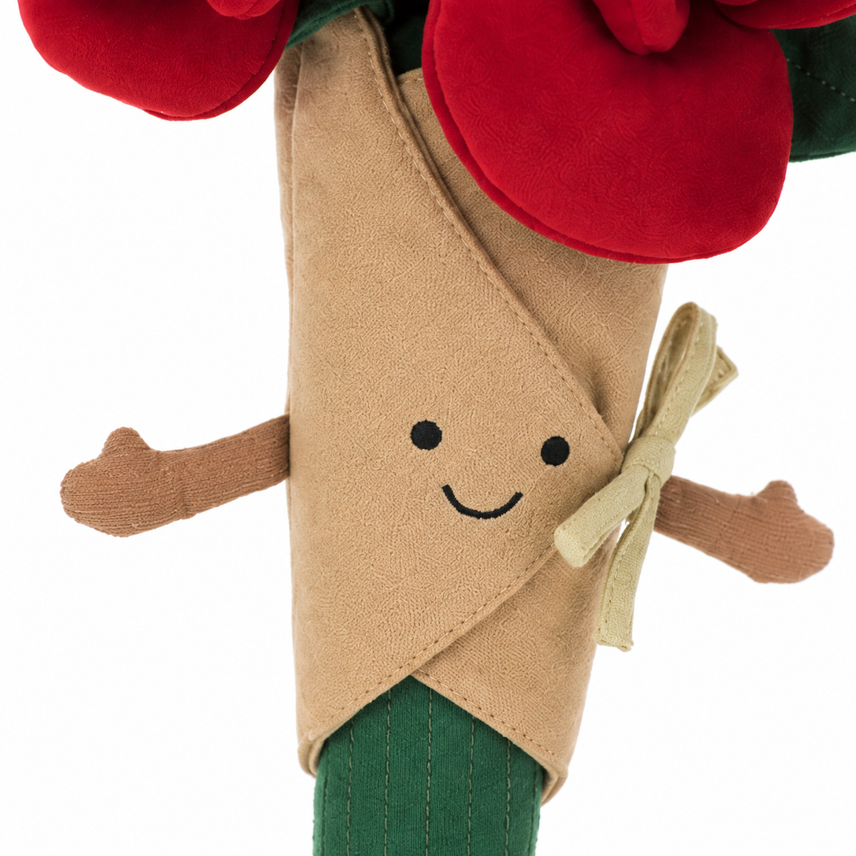 Rose Bouquet Plush Toy – 30cm