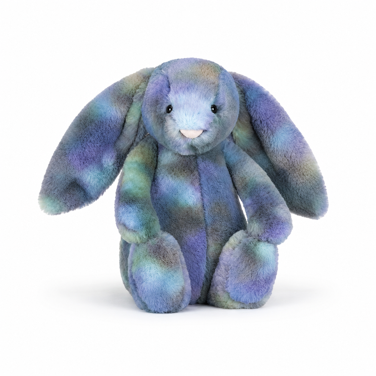 Blue-Green Tie-Dye Rabbit Plush Toy – 31cm