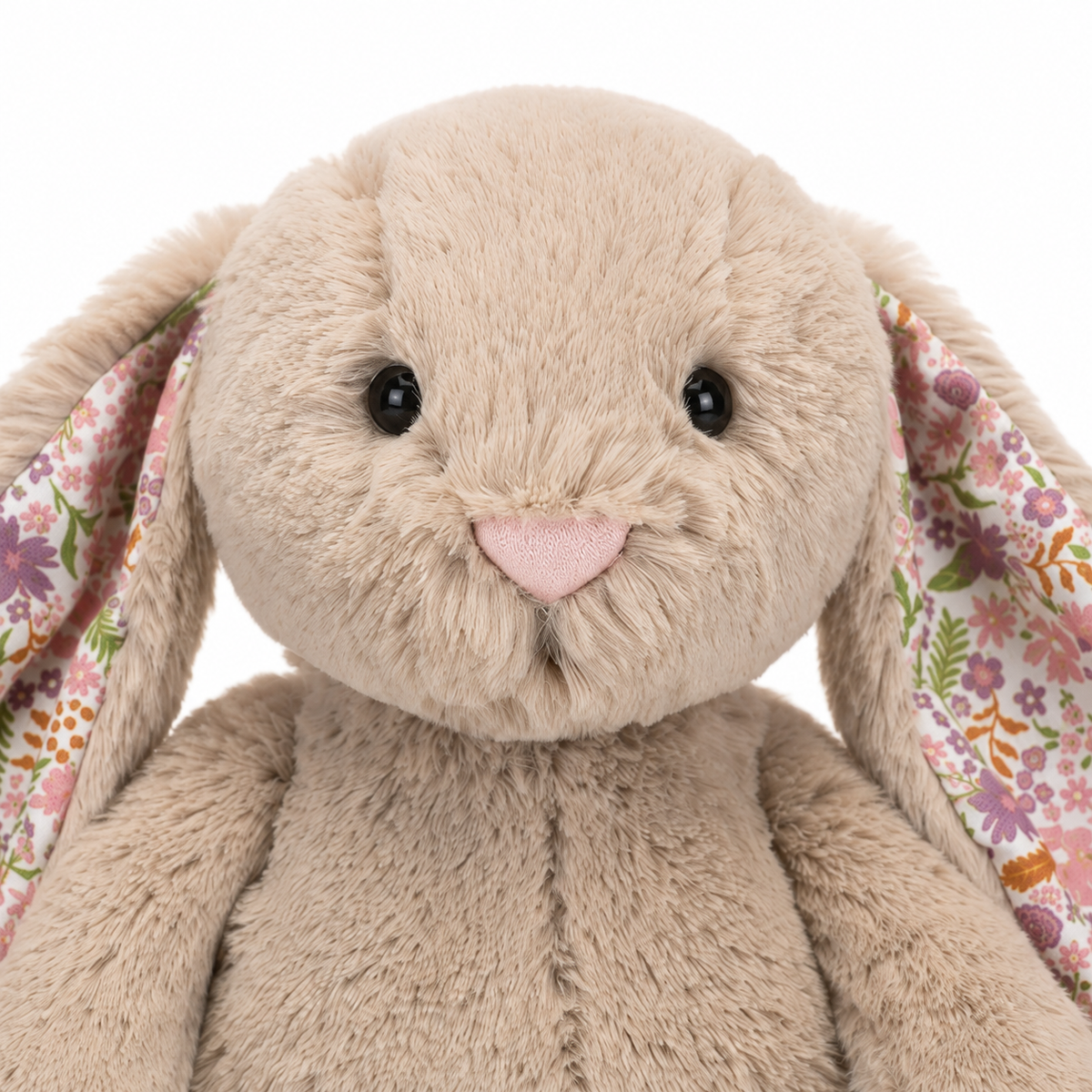 Brown Floral Bonnie Rabbit Plush Toy – 31cm