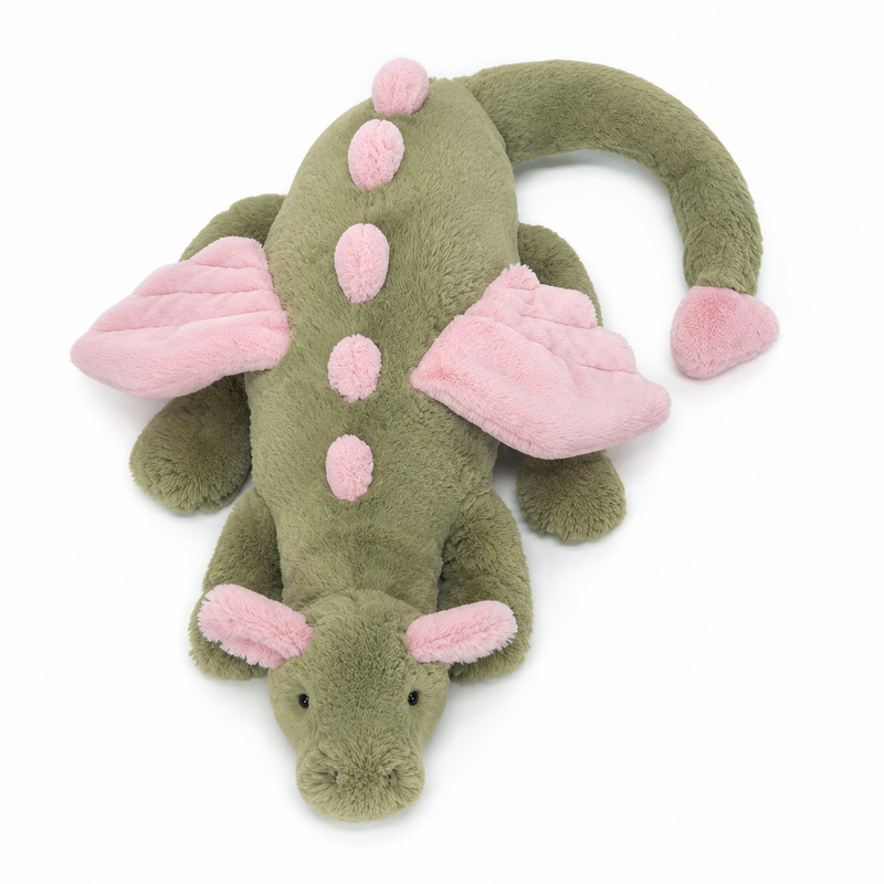 Matcha pink Dragon Green Plush Toy – 88cm