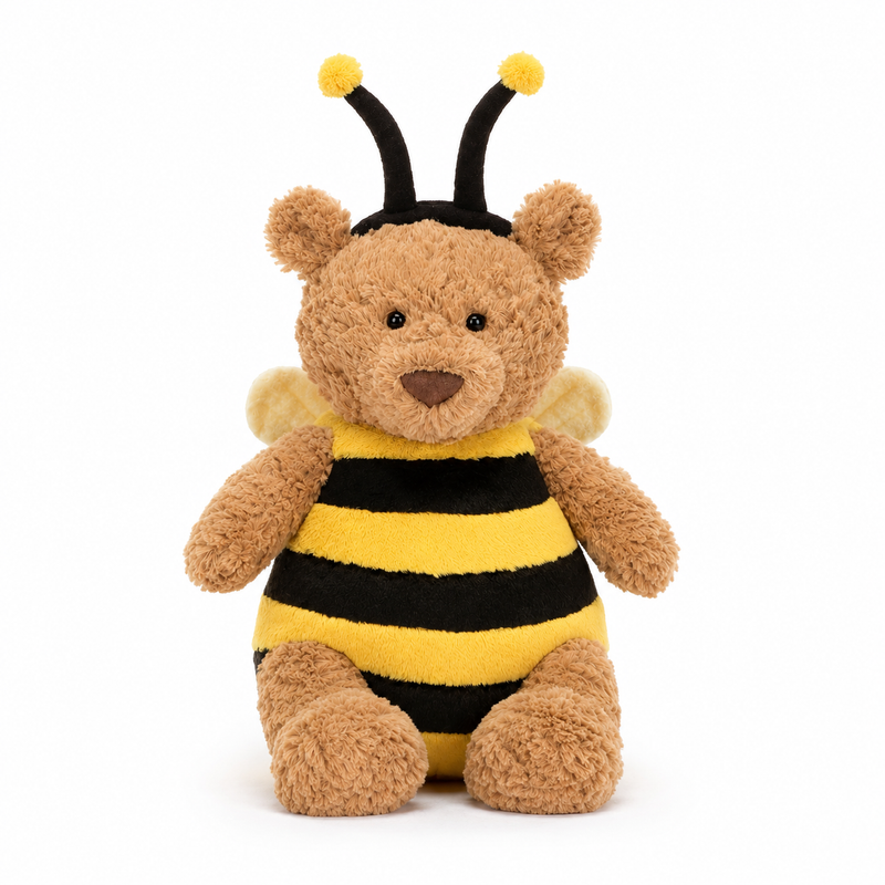 Barcelona Bear Bee Plush Toy – 26cm