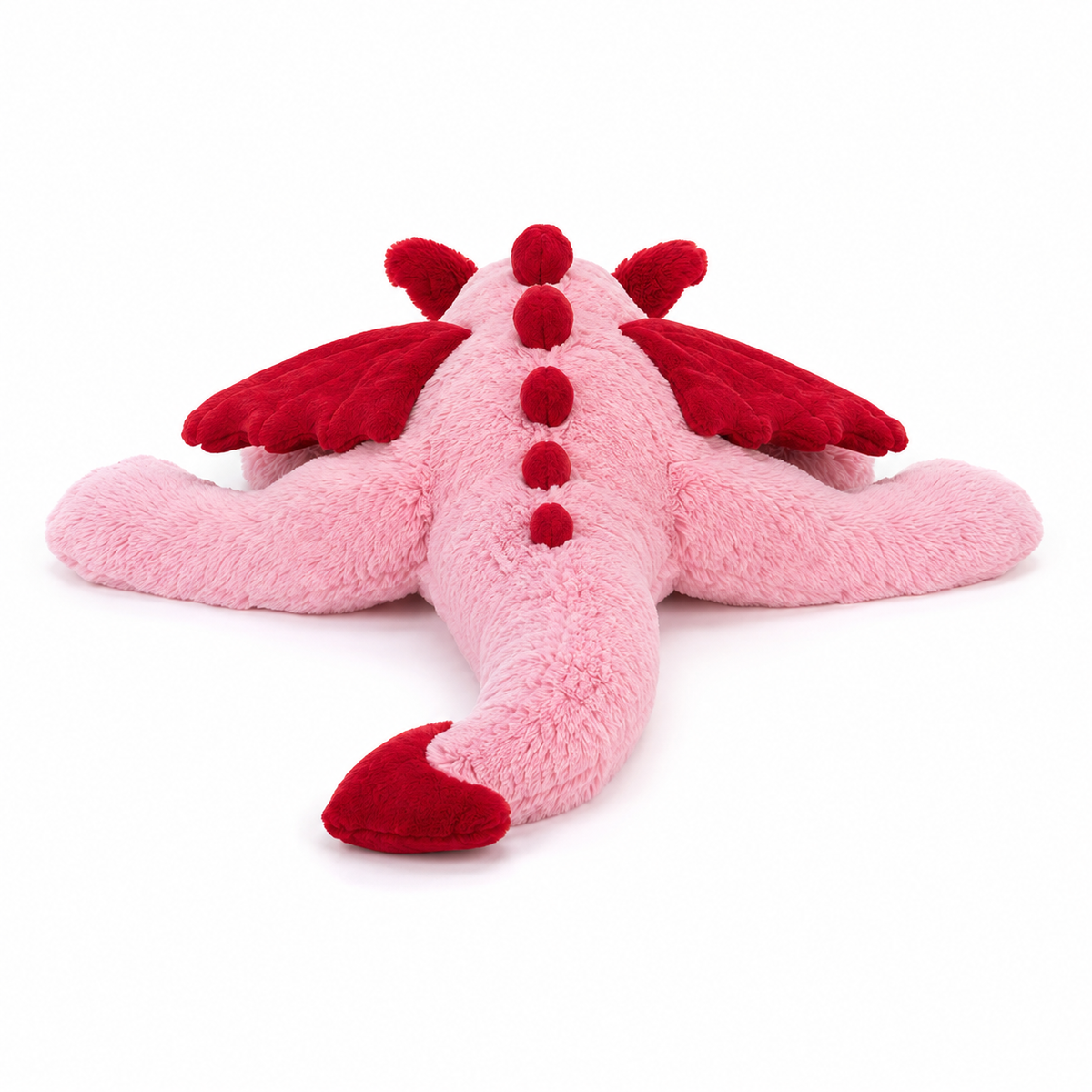 Crimson Heart Dragon Plush Toy – 66 cm