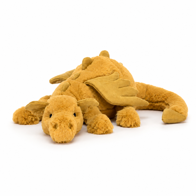 Golden Dragon Plush Toy – 50 cm