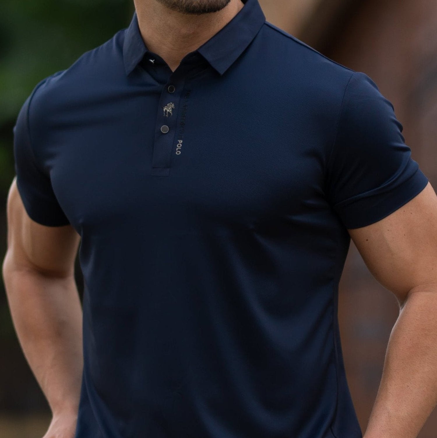 Cavaliere Men's Short Sleeve Polo Shirt – Breathable Slim Fit