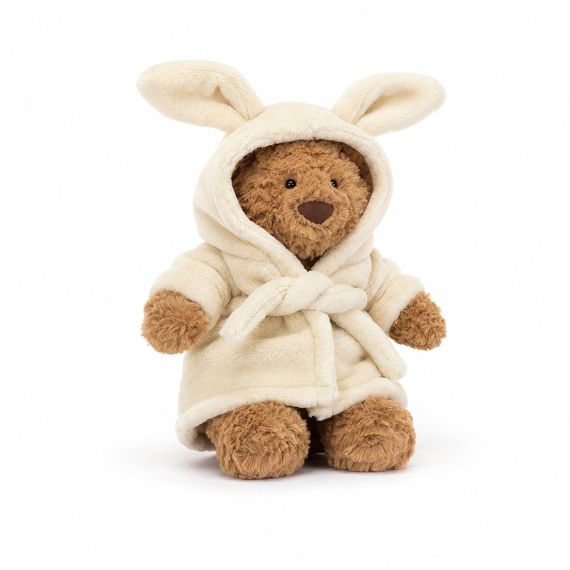 Barcelona Bear Bathrobe Plush Toy – 28cm