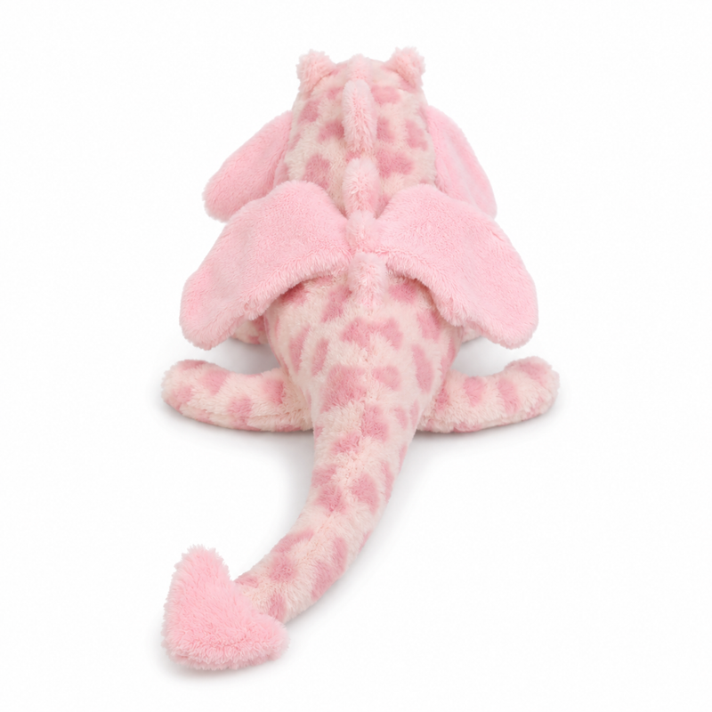 Pink Leopard Print Dragon Plush Toy – 50 cm
