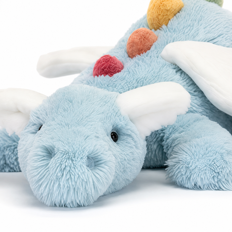 Sky Dragon Blue Plush Toy – 50 cm